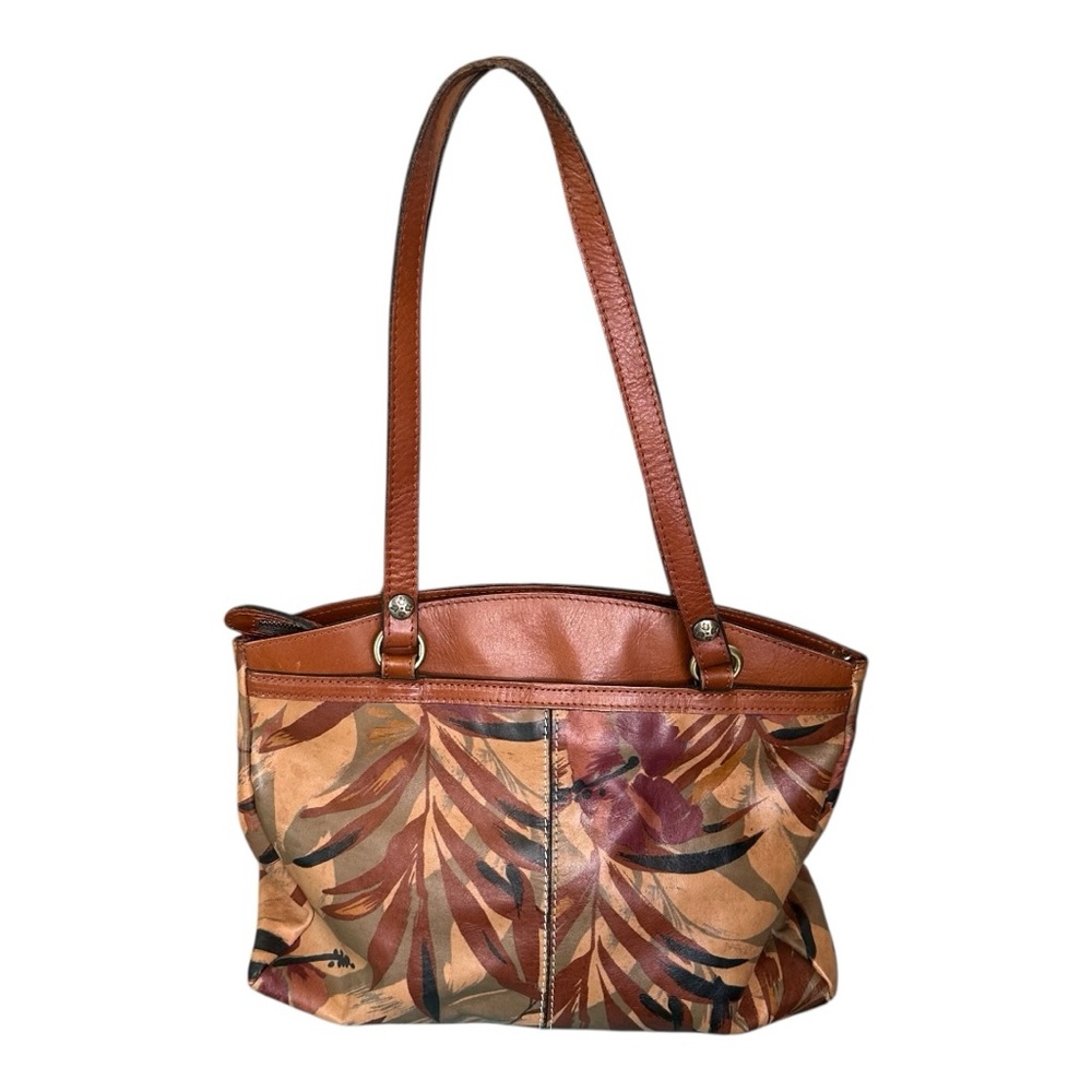 Patricia Nash Limited Edition Poppy Tote Palm Leaves - Picture 4 of 17